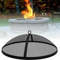 Fire Pit Spark Screen 36 Inch Round Lid, Heavy Duty Fire Pit Steel Mesh