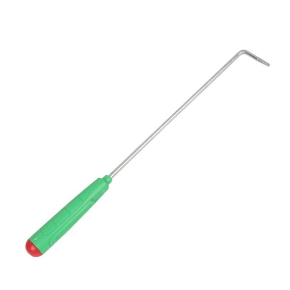 Fire Poker for Fire Pit,13" Heavy Duty Campfire Poker Stick with 4.5" Handle,Not Easliy Bent Sturdy Stick for Fireplace & Camping,Rust Resistant Fire Pit Tool for Outdoor & Indoor(13x1.6")(Green)
