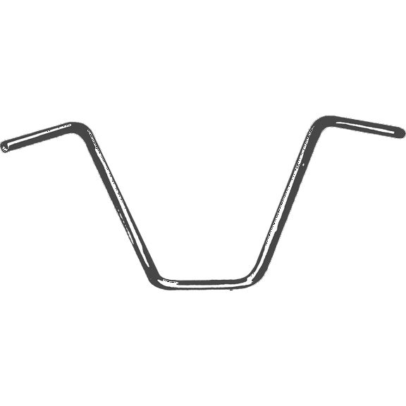 Fire Power 07-12505 Handlebar 1" Ape Hanger - 14" Rise