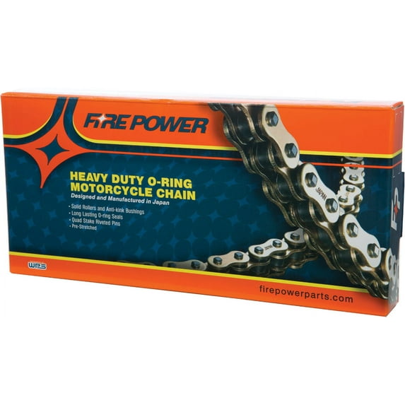 Fire Power 530 O-Ring Heavy Duty Chain, 130 Link - Gold