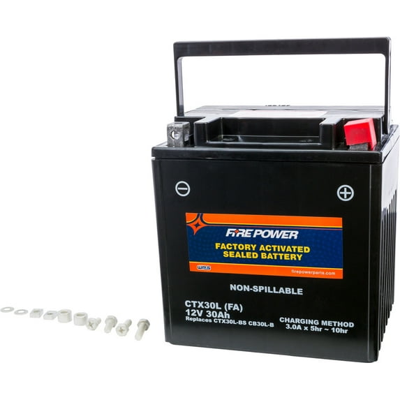 Fire Power Battery CTX30L Sealed Factory Activated Compatible With Can-Am Defender HD8 XT 2016-2017