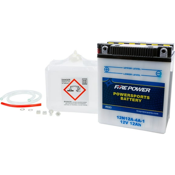Fire Power Battery W/ACID 12N12A-4A-1 Compatible With Honda SL350 1970