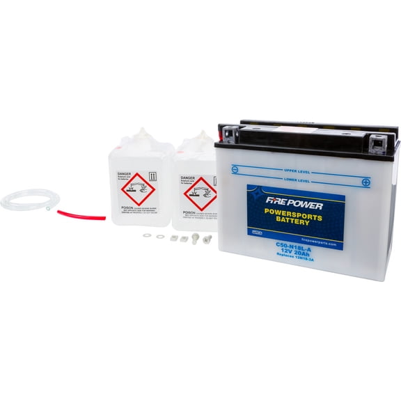 Fire Power Battery W/ACID C50-N18L-A Compatible With Ski Doo Formula III 800 1999