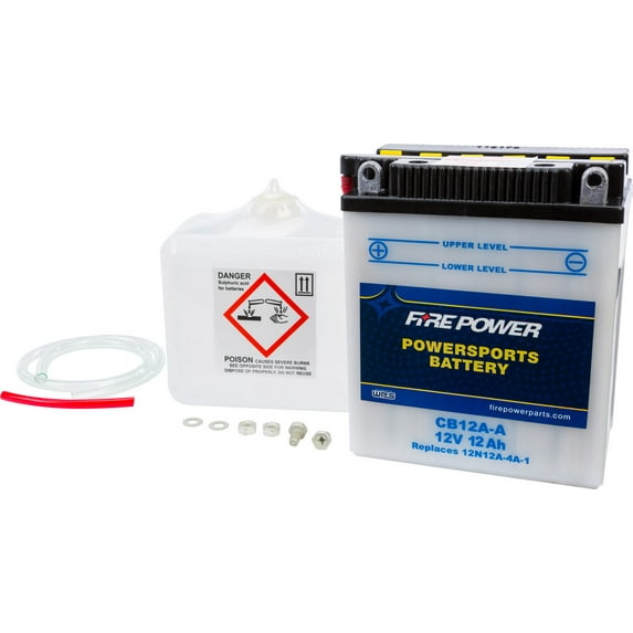 Fire Power Battery W/ACID CB12A-A Compatible With Honda CM450C Custom 1982