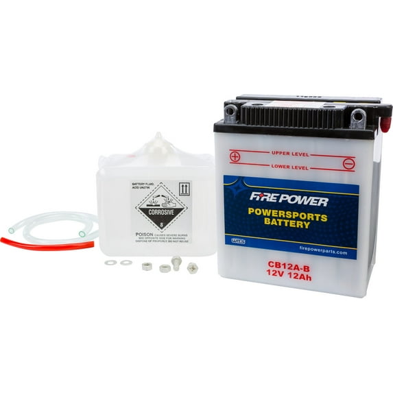 Fire Power Battery W/ACID CB12A-B Compatible With Honda VFR750F Interceptor 1986