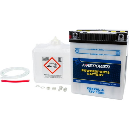 Fire Power Battery W/ACID CB12AL-A Compatible With Aprilia Pegaso 650 2000