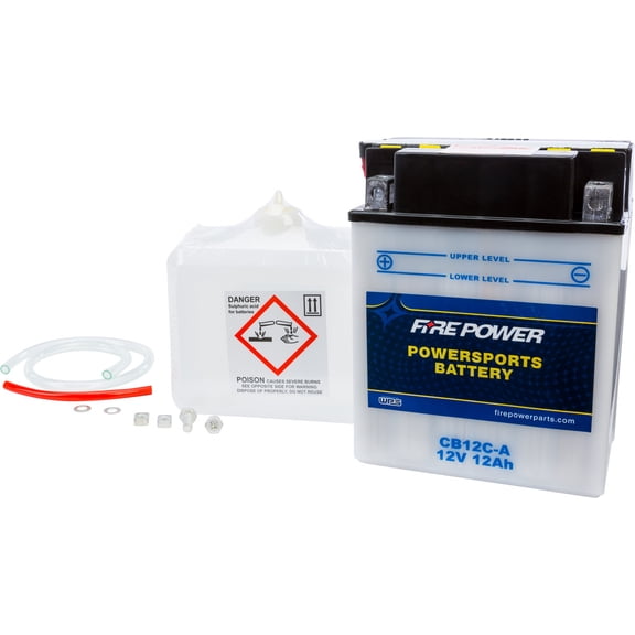 Fire Power Battery W/ACID CB12C-A Compatible With Yamaha YFM350X Warrior 1987-2004