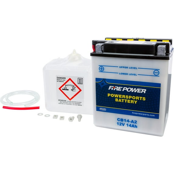 Fire Power Battery W/ACID CB14-A2 Compatible With Arctic Cat 700 Efi 4X4 Automatic M4 2008
