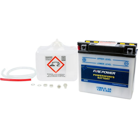 Fire Power Battery W/ACID Compatible With Kawasaki KH250 1976