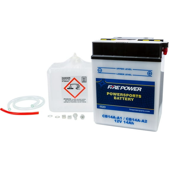 Fire Power Battery W/ACID Compatible With Polaris Trail Boss 350L 4X4 1990-1993