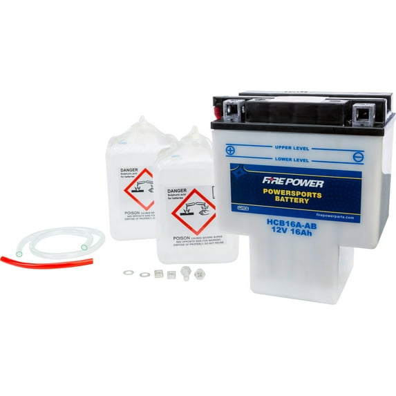 Fire Power Battery W/ACID HCB16A-AB Compatible With Honda VT1100T Shadow A.C.E.Tour 1998-2000