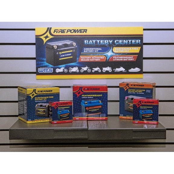 Fire Power FP BATTERY SIGN Battery Rack Sign
