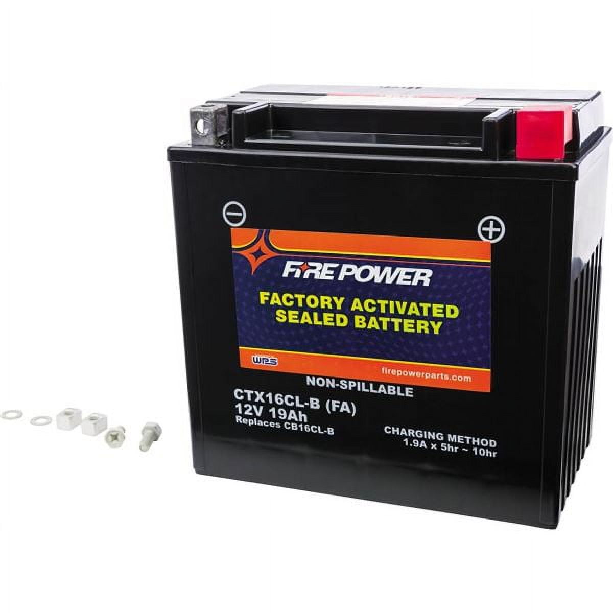 Fire Engine Battery Fire Power Factory Activated Sealed Maintenance Free Battery - CTX16CL ...