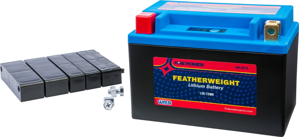 Fire Power Featherweight Lithium Battery 300 CCA 12V/72WH Compatible With Moto Guzzi V7 Racer 2012-2014