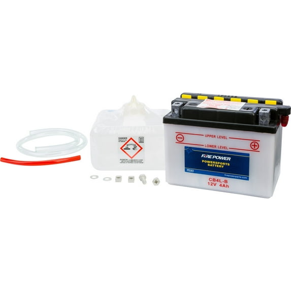 Fire Power Heavy Duty Battery W/ACID CB4L-B Compatible With Aprilia RS50 2002-2005
