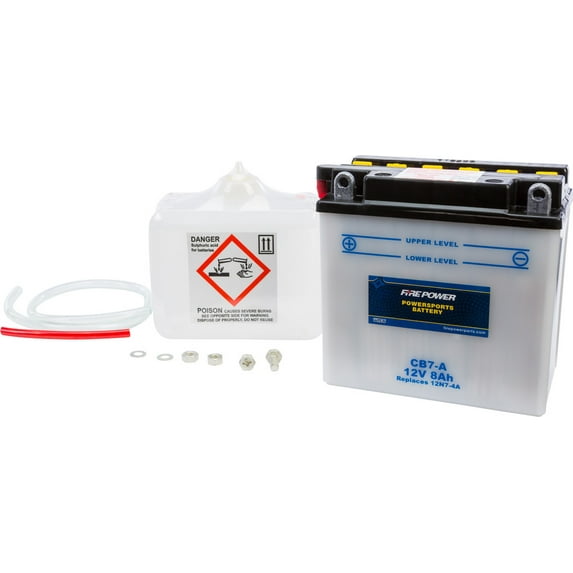 Fire Power Heavy Duty Battery W/ACID CB7-A Compatible With Arctic Cat ZR 580 (EFI) 1995-1996