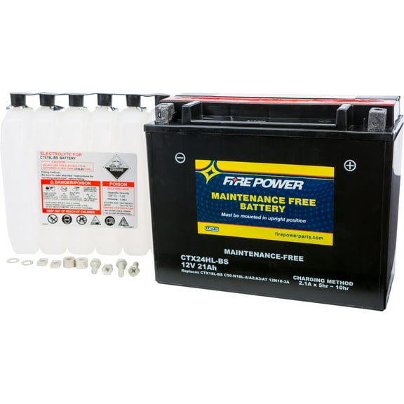 Fire Power Maintenance Free Battery CTX24HL-BS Compatible With Bombardier Quest 500 XT 2002-2004
