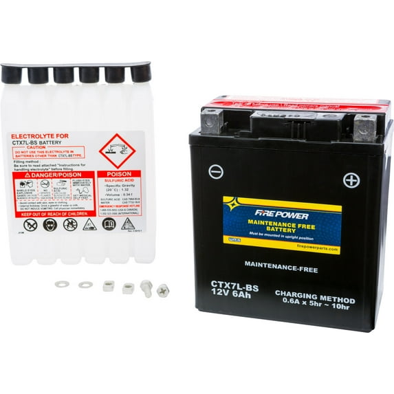 Fire Power Maintenance Free Battery CTX7L-BS Compatible With Suzuki DR125SE 1994-1996