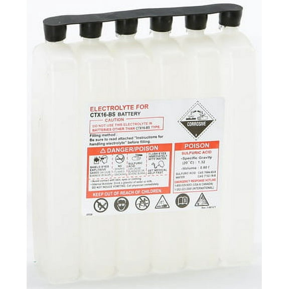 WPS - Western Power Sports 800CC CTX; Sealed Battery Electrolyte Pack 800Cc