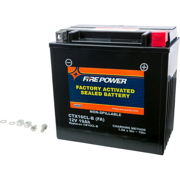 Fire Power Sealed Factory Activated Battery CT16CL-B-BS(FA) Compatible With Kawasaki XiR (JH750-D) 1994