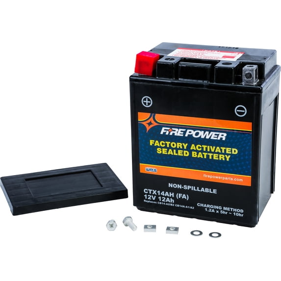 Fire Power Sealed Factory Activated Battery CTX14AH-BS(FA) Compatible With Arctic Cat 366 4X4 Auto 2008-2009