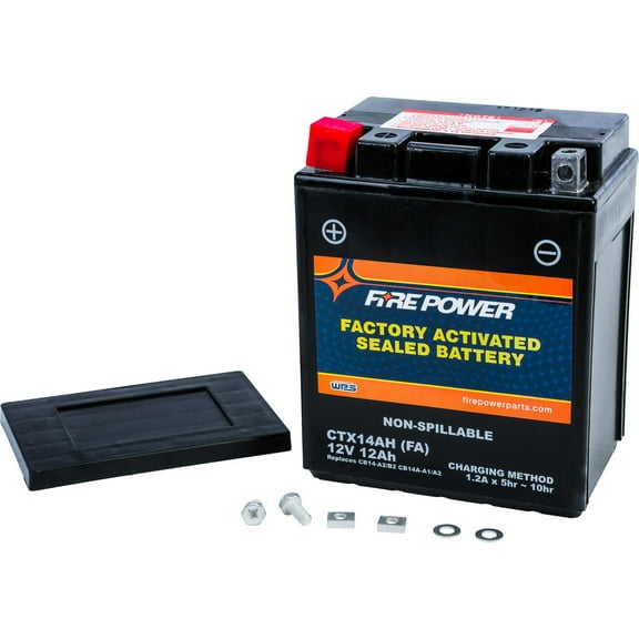 Fire Power Sealed Factory Activated Battery CTX14AH-BS(FA) Compatible With Arctic Cat 500 TRV 2014-2015