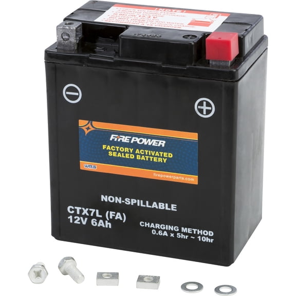 Fire Power Sealed Factory Activated Battery CTX7L-BS (FA) Compatible With Suzuki DR200S 2015-2019