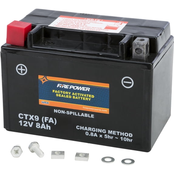 Fire Power Sealed Factory Activated Battery W/ACID CTX9-BS(FA) Compatible With Honda CBR600F F4 1999-2000