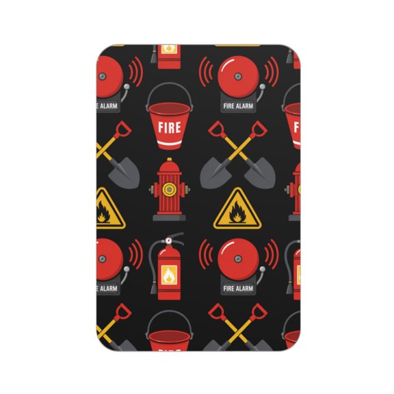 Fire Prevention & Safety Icon Acrylic Fridge Magnets Decorative Refrigerator Magnets for Kitchen Office Whiteboard Locker