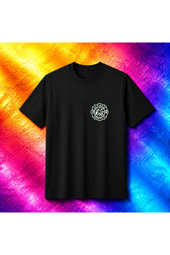 Fire Rescue Department Logo Uniform Fireman Symbol First Responder T-Shirt,S- 5XL