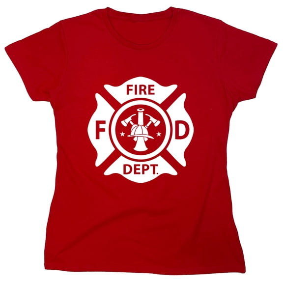 Fire Rescue Department Sarcastic Humor Costume Novelty Funny Women's Casual Tees
