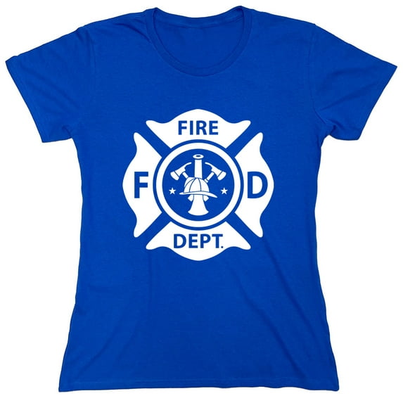 Fire Rescue Department Sarcastic Humor Costume Novelty Funny Women's Casual Tees