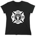 thumbnail image 1 of Fire Rescue Department Sarcastic Humor Costume Novelty Funny Women's Casual Tees, 1 of 3