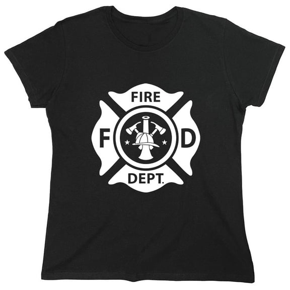 Fire Rescue Department Sarcastic Humor Costume Novelty Funny Women's Casual Tees