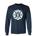 thumbnail image 1 of Fire Rescue Department Sarcastic Humor Costume Novelty Men's Long Sleeve Shirts, 1 of 3