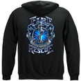 thumbnail image 1 of Fire Rescue Firefighter 8oz 50/50 Black Hooded Sweat Shirt X-Large, 1 of 1