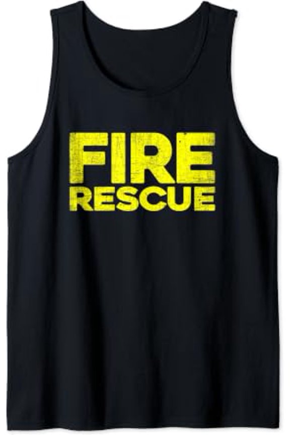 Fire Rescue Firefighter Fireman Fire Rescue Department Tank Top Size S-3XL