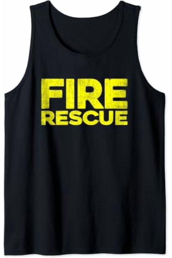 Fire Rescue Firefighter Fireman Fire Rescue Department Tank Top Size S-3XL