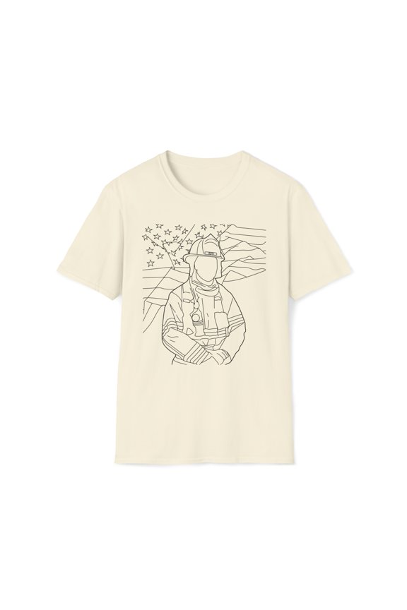 Fire Rescue Shirt, Gildan Unisex Softstyle T-Shirt, Firefighter Tee, S-3XL