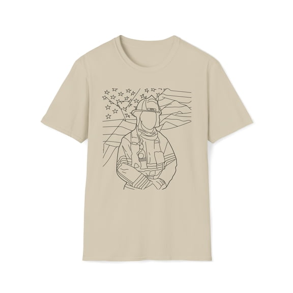 Fire Rescue Shirt, Gildan Unisex Softstyle T-Shirt, Firefighter Tee, S-3XL