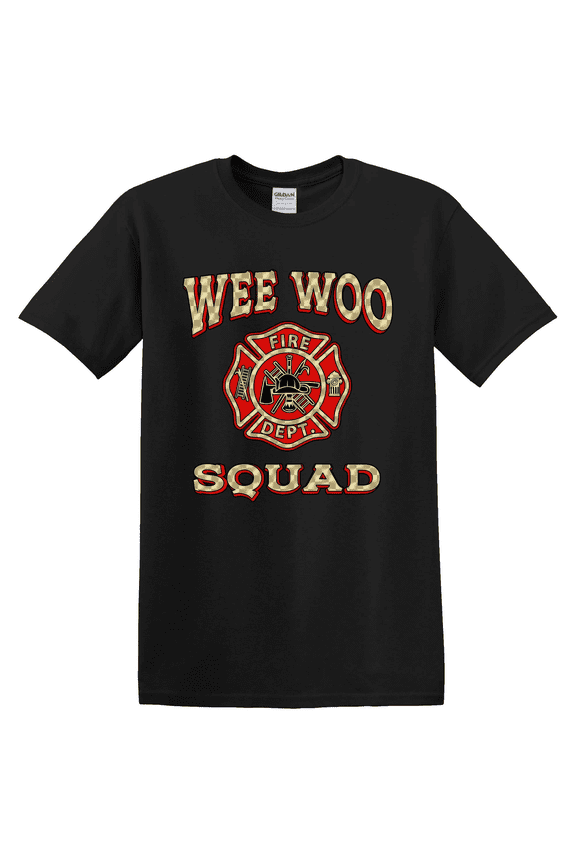 Fire Rescue Squad Fire Truck Emergency Service Graphic Design T-Shirt