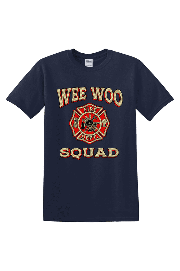 Fire Rescue Squad Fire Truck Emergency Service Graphic Design T-Shirt
