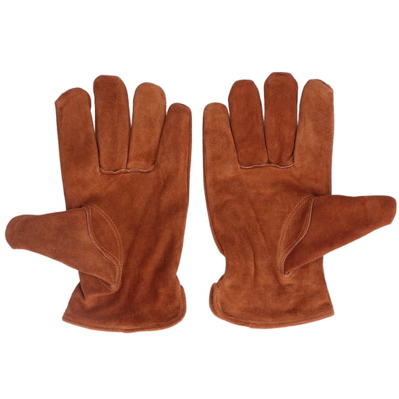 Fire-Resistant Cowhide Welding Gloves for Heavy Duty Work, Heat Protection, Gardening & BBQ, XL Bienvenido