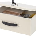 thumbnail image 1 of Fire Resistant Safe Fire Safe Box with Key Lock for Home Office Security Storage for Valuables Documents,13.2"x 11"x 5.1" Inch,White, 1 of 6