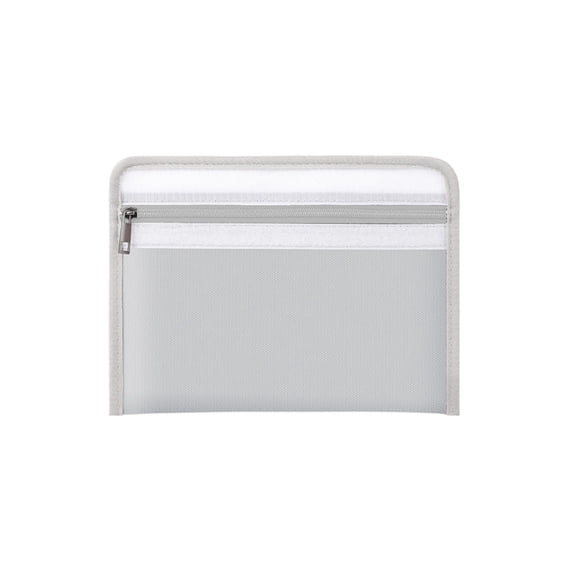 Fire Resistant Storage Bag, Waterproof Document Organizer, Portable Battery Storage Pouch, Zipper Security Closure Design, Valuable Item Protection Case, Home Travel Safety Organizer