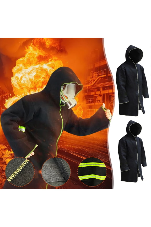 Fire Resistant Suit Thermal Radiation 1000 Degree Heat Resistant Suit Fireproof Clothes,Emergency Escape Home Fire Retardant Fire Insulation Clothing