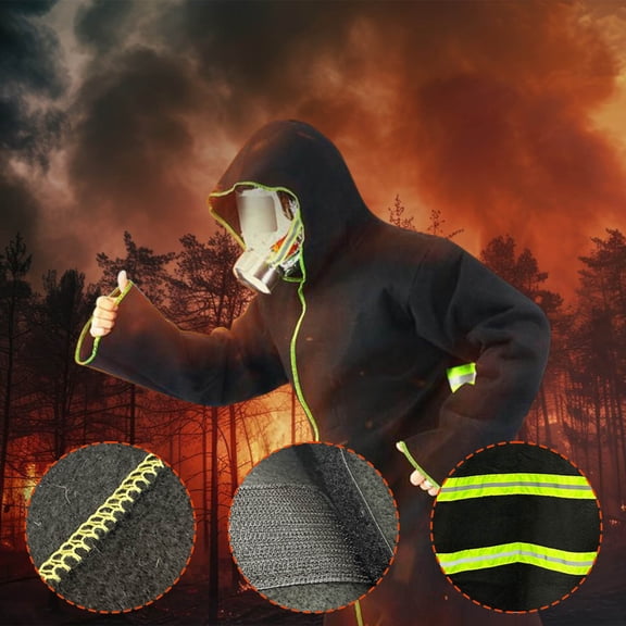 Fire Resistant Suit Thermal Radiation 1000 Degree Heat Resistant Suit Fireproof Clothes,Emergency Escape Home Fire Retardant Fire Insulation Clothing