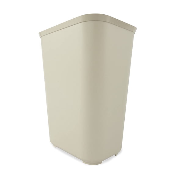 Fire Resistant Wastebasket 40 Qt/10 Gal Beige, for Hospitals/Schools/Hotels/Offices