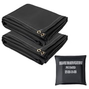 Fire Retardant Blanket, 6x10 Fiberglass Welding Blanket with Brass Grommets, 1022 F Heat Resistant Fire Blanket for Emergency Use