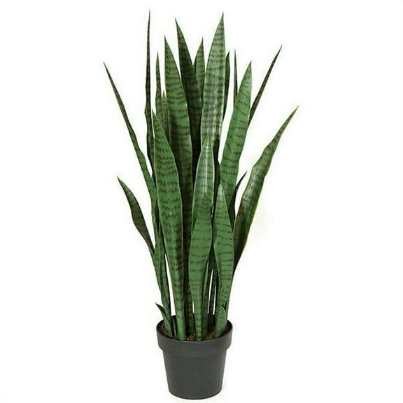 Fire Retardant Sansevieria - Green - 39 in.